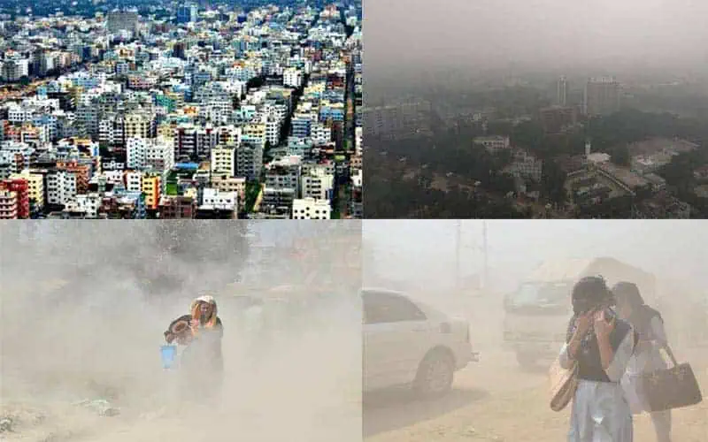 Bangladesh-at-risk-of-Air-Pollution-Dhaka-again-at-the-top-in-the-AQI-chart-Delhi-is-in-Second